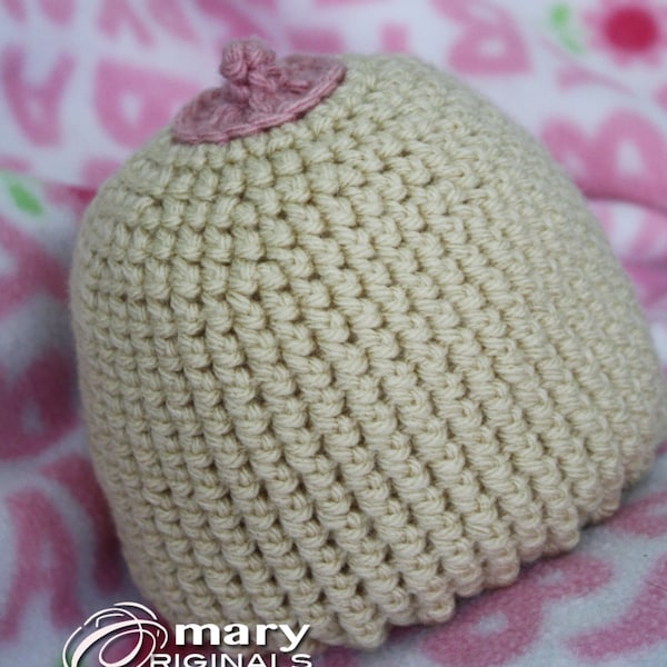 Boobeanie, Boob Hat, Crochet Beanie, Breast Feeding Awareness Hat, Breast feeding Hat, Baby Hat, Baby Shower Gift, Accessories