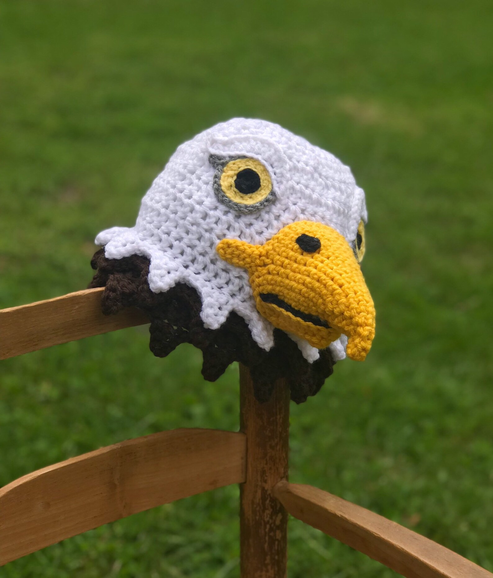 Bald Eagle Hat Crochet Beanie Animal Hat Halloween Etsy
