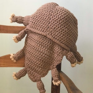 Tardigrade Hat, Crochet, Beanie, Water Bear, Moss Piglet, Accessories, Clothing, Costume, Gift, Men, Women, Boys, Girls, Halloween, Animal image 4