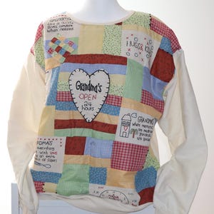 Grandma Handmade Quilted Pullover