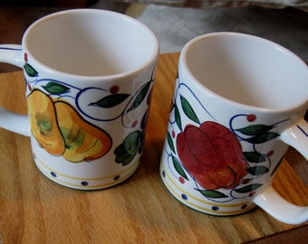 Tuscany by JAY Imports Ceramic Cups/ Mugs set of 3/ Collectible Mugs