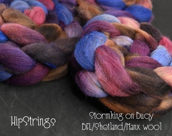 Stormking on Buoy (BFL/Shetland/Manx wool) Signature Blend Combed Top - 4 oz