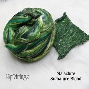 Malachite Merino Wool Bamboo Silk Signature Blend - 4 oz