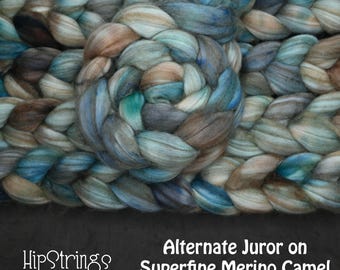 Alternate Juror on Baby Camel/Superfine Merino Wool Combed Top - 4 oz