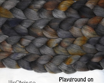 Playground on Blue Faced Leicester Wool Combed Top - 4 oz