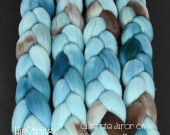 Alternate Juror on Hand Dyed 20.5 micron Merino Wool Combed Top - 4 oz