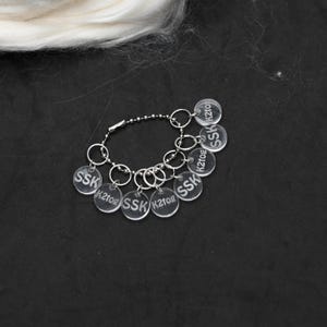 SSK / K2tog Snagless Stitch Markers - Set of 8