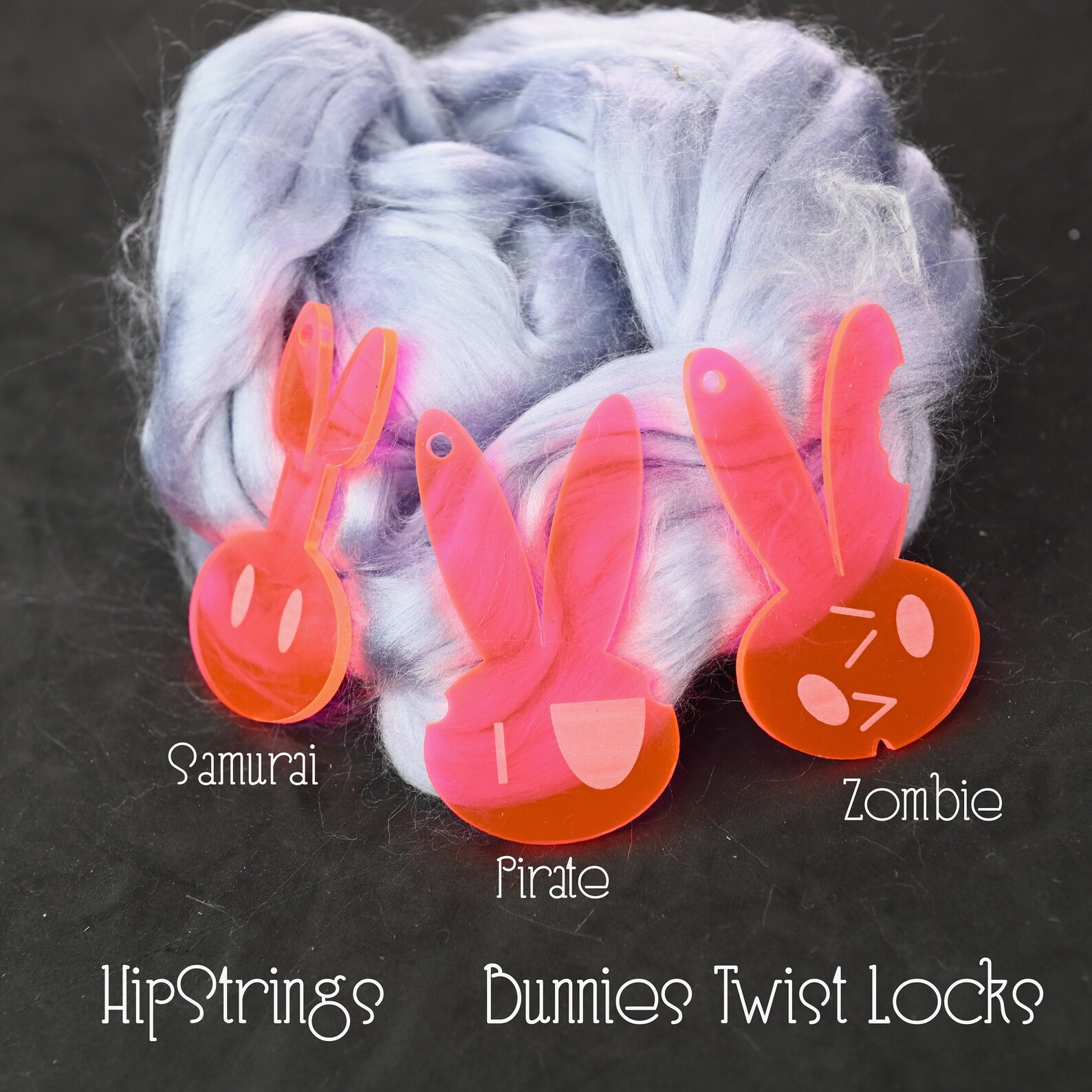 Twist Lock and Yarn Keeper Bunnies Etsy