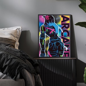 Arcane Jinx Poster: League of Legends Wall Art (Digital Download)