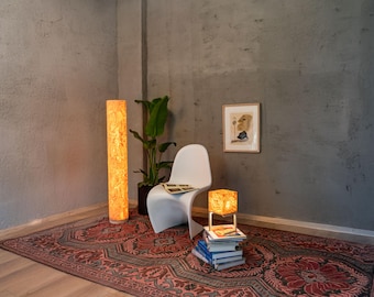 TUHKIMO Minimalist Wooden Floor Lamp Unique Home Accent