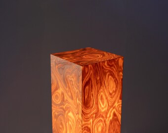 Lámpara de mesa de madera de raíz artificial hecha a mano TULI