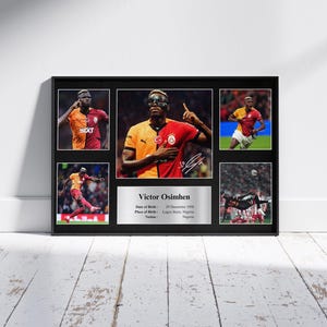 Victor Osimhen Galatasaray Signed Photo Collage – Digital Download