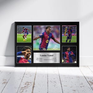 Lamine Yamal Signed Photo Collage – Digital Download