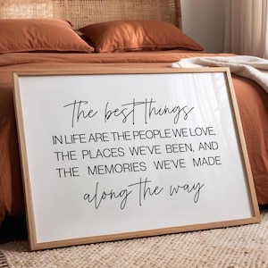 The Best Things In Life Printable Sign, Printable Family Sign, Home Sign Printable Art, Printable Living Room Sign, Family Quote Wall Art