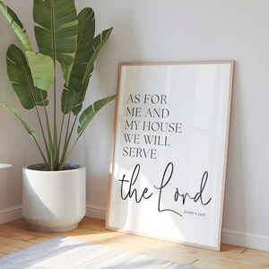 as for me and my house sign, bible verse printable, bible verse wall art, scripture wall art