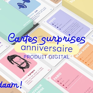 Jeu de carte personnalisé - Anniversaire - Tadaam!