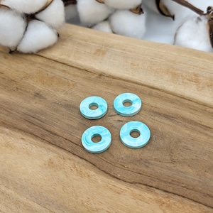 Interchangeable round Jesmonite tassels for hoop earrings