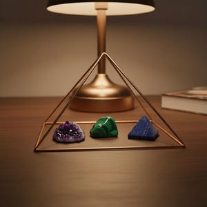 Pyramid Copper Rods Large Copper Pyramid 10” 12”, Giza Proportions, Thicker Solid Copper ...