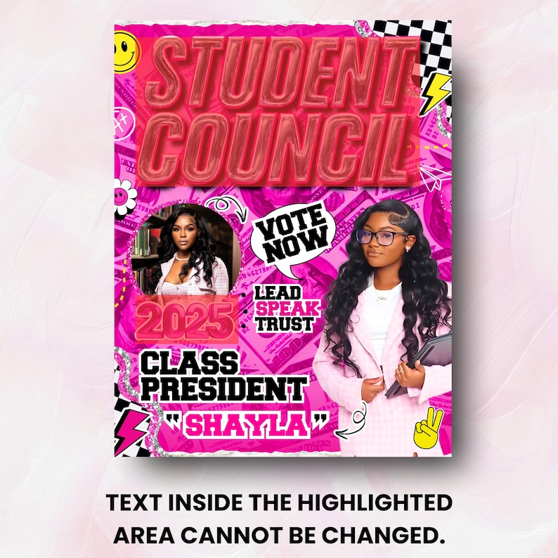 Student Council Campaign Flyer Template, School Election Flyer ...