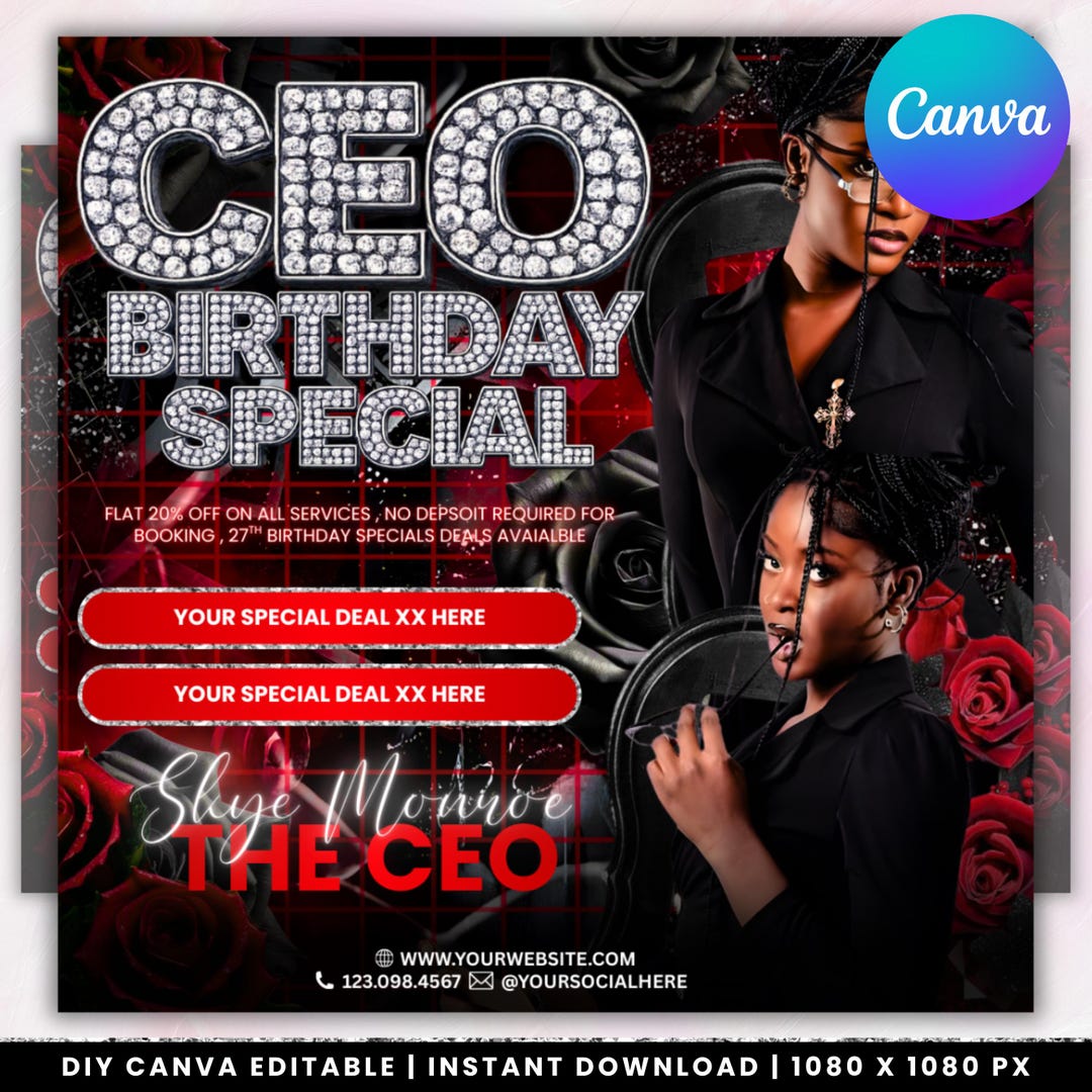 Ceo Birthday Sale Flyer, Ceo Birthday Flyer, Ceo Birthday Special Flyer ...