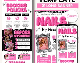 Nail Tech Acuity Scheduling Template Acuity Nail Buchungs-Seite Nail Acuity Nail Website Acuity Template Seite Nail Canva Bearbeitbarer Acuity Nail