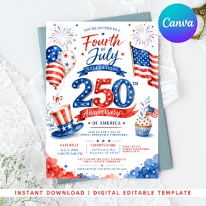 America 250 Invitation Template, Canva Editable Patriotic Invite, 250 Years Celebration, Independence Day Party Invitation, Instant Download America 250 Invitation Template, Canva Editable Patriotic Invite, 250 Years Celebration, Independence Day Party Invitation, Instant Download America 250 Invitation Template, Canva Editable Patriotic Invite, 250 Years Celebration, Independence Day Party Invitation, Instant Download