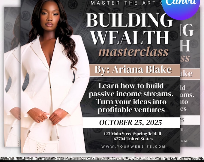 Business Coach Flyer, Coaching Business Flyer, Consultation Flyer, Entrepreneur Flyer,Workshop Flyer, Business Workshop Flyer,Canva Editable