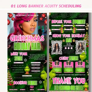 Christmas Hair Stylist Acuity Scheduling Template, Editable Acuity Template, Acuity Scheduling, Website Template, Diy Acuity Booking Website Christmas Editable Acuity Template, Hair Stylist Acuity Scheduling Template, Hair Stylist Branding, Hair Stylist Website, Canva Templates Christmas Editable Acuity Template, Hair Stylist Acuity Scheduling Template, Hair Stylist Branding, Hair Stylist Website, Canva Templates