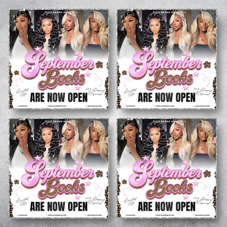 September Booking Flyer, September flyer, Fall Booking Flyer, September Books Open, Wig Install, Lash Nail Braids Flyer, Editable in Canva September Booking Flyer, September flyer, Fall Booking Flyer, September Books Open, Wig Install, Lash Nail Braids Flyer, Editable in Canva September Booking Flyer, September flyer, Fall Booking Flyer, September Books Open, Wig Install, Lash Nail Braids Flyer, Editable in Canva