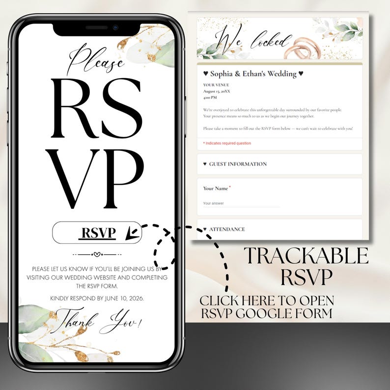 Wedding Invitation Template Canva, Wedding Invitation Website with RSVP Tracking, Detail & Program, We do Digital Invitation by Yourself  Digital Wedding Invitation Template - Clickable RSVP - Online Registry Form - Customizable Design Web - Trackable RSVP Online Registry Form Sage Green Digital Wedding Invitation Template - Trackable RSVP Online Registry Form - Customizable Design Web - Editable Minimalist Invite  Online Invite, Digital Wedding Invitation with RSVP, Wedding Invite with RSVP,
