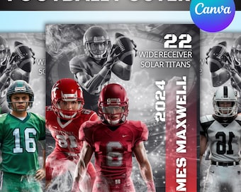 Football Poster Template, Football Poster, Football Poster Canva Template, Fire and Smoke  Background, Sport Template, Canva Editable