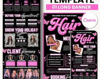 New year Hair Stylist Acuity Scheduling Template, Editable Acuity Template, Acuity Scheduling, Website Template, Diy Acuity Booking Website