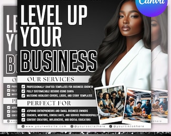 Business Coach Flyer, Coaching Business Flyer, Consultation Flyer, Entrepreneur Flyer,Workshop Flyer, Business Workshop Flyer,Canva Editable