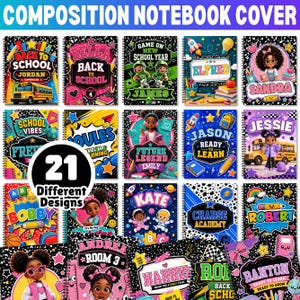 Composition Notebook Covers, Composition Book Cover template, Canva Composition Notebook Designs, Back to School Printable, Digital Download Composition Notebook Covers, Composition Book Cover template, Canva Composition Notebook Designs, Back to School Printable, Digital Download Composition Notebook Covers, Composition Book Cover template, Canva Composition Notebook Designs, Back to School Printable, Digital Download