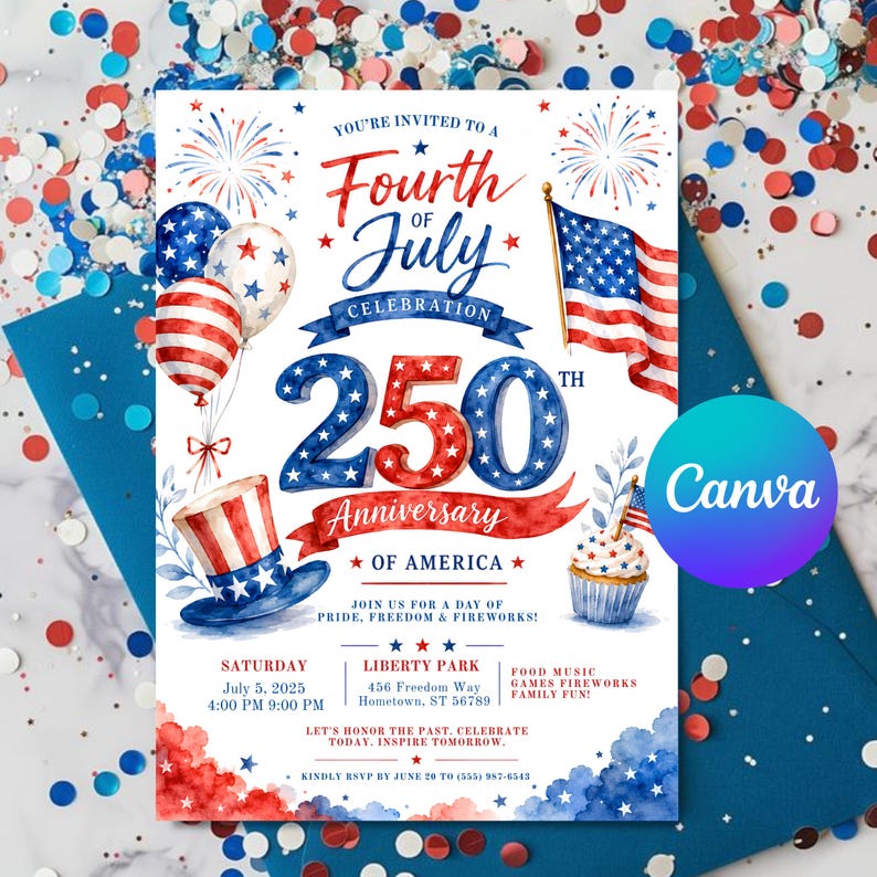 America 250 Invitation Template, Canva Editable Patriotic Invite, 250 Years Celebration, Independence Day Party Invitation, Instant Download America 250 Invitation Template, Canva Editable Patriotic Invite, 250 Years Celebration, Independence Day Party Invitation, Instant Download America 250 Invitation Template, Canva Editable Patriotic Invite, 250 Years Celebration, Independence Day Party Invitation, Instant Download