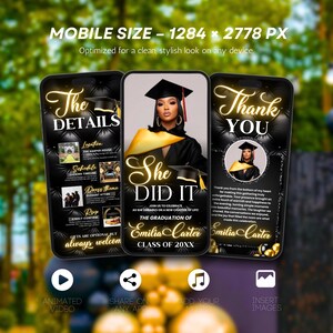 Black and Gold Luxury Graduation Digital Invitation, Graduation Party, Graduation Ceremony, For Boys and Girls, For men and women Graduation Flyer | Customizable DIY Invitation Flyer | Graduation Invitation Flyer | Social Media Flyer | Simplistic | Class of 2025 Digital Graduation Invitation, Graduation Party, Graduation Invitation, Congrats to the Grad flyer, Class of 2025 flyer, Grad Announcement