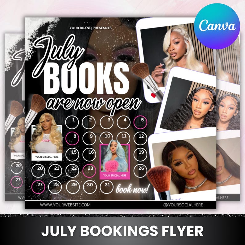 Summer Braid Sale Flyer, Summer Braid Flyer, Summer Braid Decal, Summer Braids, Summer Braid Prices Flyer, Summer Braid Special Flyer, Sale July Booking Flyer, Summer Booking Flyer, July Books Open, July Appointment Flyer, July Book Now, July Lashes Wig Braid Nail Flyer, Canva July Booking Flyer, Now Booking July, July 4th Flyer, Hair Braid Lash Brow Flyer, Fourth of July, Books Open, Summer Beauty Flyer, DIY Canva
