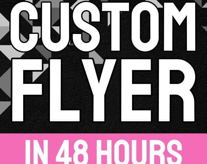 Custom Flyer Design Service: Professional Business Ad & Poster
