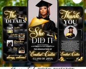 Digital Graduation Invitation, Graduation Party, Graduation Invitation, Congrats to the Grad flyer, Class of 2026 Evite, Grad Announcement