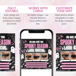 October Booking Flyer, October Books Open, Halloween Hair Flyer, Spooky SZN Flyer, October Hair Flyer, Nails MUA Lash Locs Wig, DIY Canva October Booking Flyer, October Books Open, Halloween Hair Flyer, Spooky SZN Flyer, October Hair Flyer, Nails MUA Lash Locs Wig, DIY Canva October booking flyer, Booking flyer, Fall flyer, Nail flyer, lash flyer, hair flyer, booking template, Books now open, Bookings available
