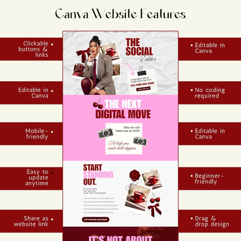 Canva Website for UGC Creator Portfolio, Services Page, Influencer, Content Creator, Social Media Manager Canva Website for UGC Creator Portfolio, Services Page, Influencer, Content Creator, Social Media Manager Canva Website for UGC Creator Portfolio, Services Page, Influencer, Content Creator, Social Media Manager