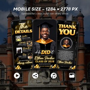 Black and Gold Luxury Graduation Digital Invitation, Graduation Party, Graduation Ceremony, For Boys and Girls, For men and women Graduation Flyer | Customizable DIY Invitation Flyer | Graduation Invitation Flyer | Social Media Flyer | Simplistic | Class of 2025 Digital Graduation Invitation, Graduation Party, Graduation Invitation, Congrats to the Grad flyer, Class of 2025 flyer, Grad Announcement