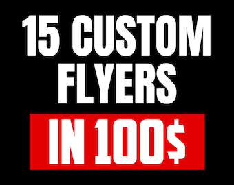Custom Flyer Design Service: 15 Canva Editable Business & Marketing Templates