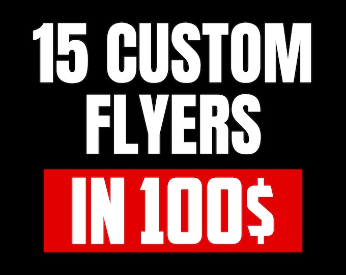 Custom Flyer Booking Flyer, Design Service for Business & Marketing, Customizable Business Flyers, Birthday Flyer, Canva Editable
