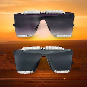 CowBoy Carter Beyonce inspiré Country Western Shield lunettes de soleil - entièrement personnalisable - plusieurs couleurs