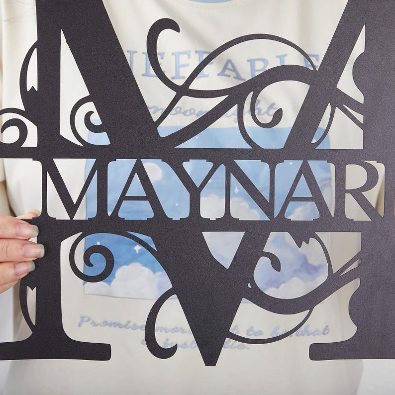 Custom Metal Last Name Sign | Personalized Family Monogram Wall Art - Etsy