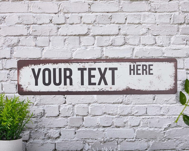 Custom Road Signs, Personalized Road Sign, Custom Metal Street Sign ...