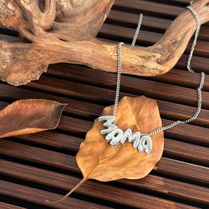 Collar con nombre personalizado con letras en 3D, collar con nombre en forma de burbuja, collar con nombre en forma de burbuja personalizado, collar con nombre en forma de burbuja en 3D personalizado y movible