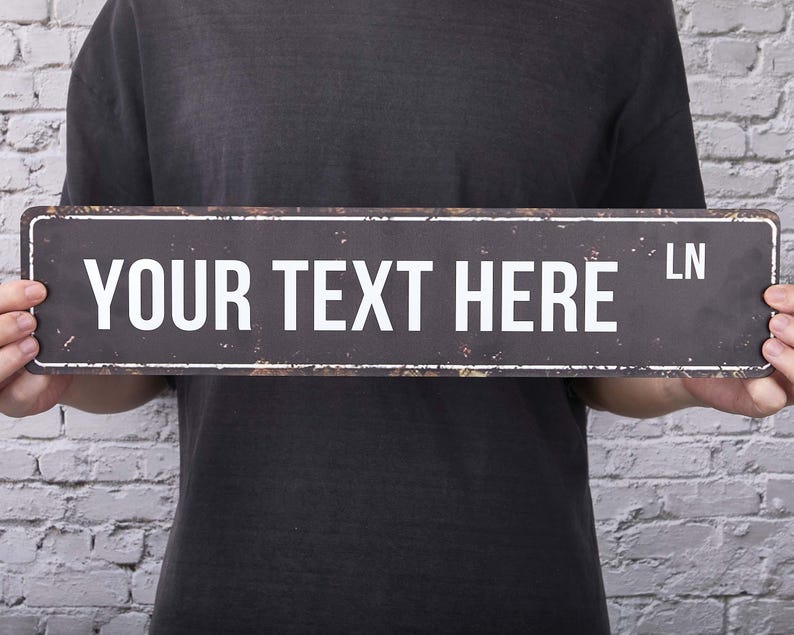 Custom Road Signs, Personalized Road Sign, Custom Metal Street Sign ...