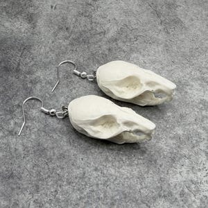 Rat Skull Resin Bone Jewelry Mouse Earrings - Oddities & Curiosities Gift Occult Alchemy Dark Swamp Witch Dangle Earring Goth Birthday Gift